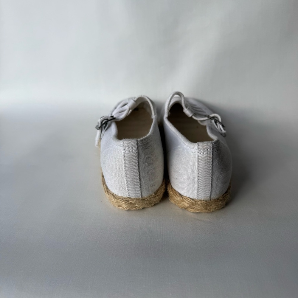 Keds // vintage White Espadrille Flats with Rope Soles size 7.5 - Picture 4 of 9